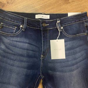 Lime Lush Kancan Los Angeles Dark Wash Mid Rise Super Skinny Jeans 15/31 NWT